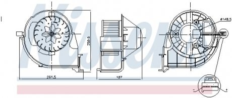 Вентилятор салона NISSENS 87802