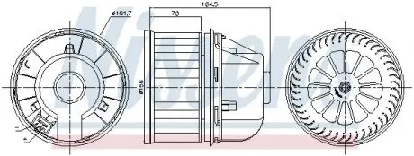 Вентилятор салону NISSENS 87817