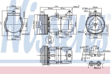 Компресор кондиціонера First Fit NISSENS 890081 (фото 1)