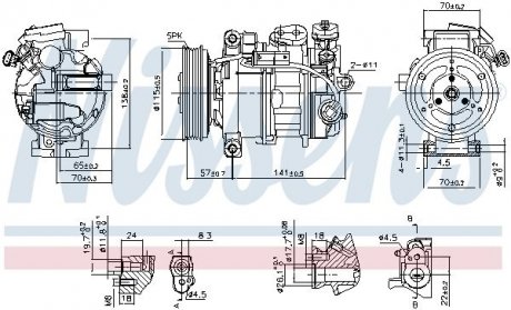 Компресор кондиціонера First Fit NISSENS 890246 (фото 1)