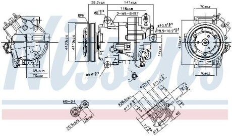 Компресор кондиціонера NISSENS 890264