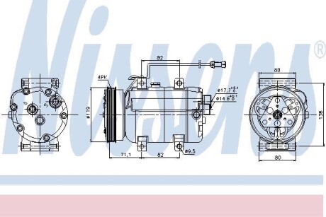 Компресор кондиціонера First Fit NISSENS 89029