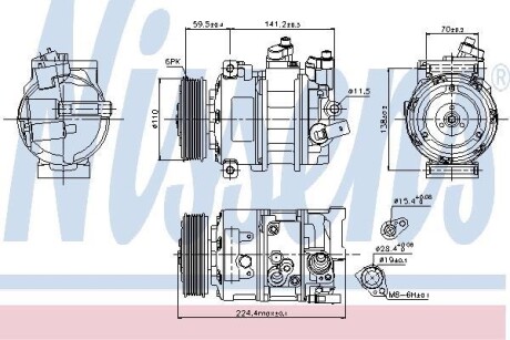 Компресор кондиціонера First Fit NISSENS 890337 (фото 1)