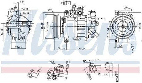 Компресор кондиціонера First Fit NISSENS 890551