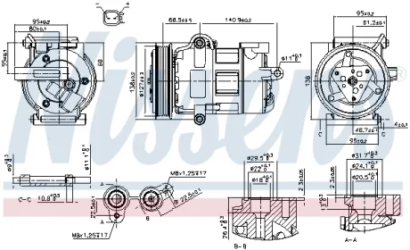 Компресор кондиціонера NISSENS 890698