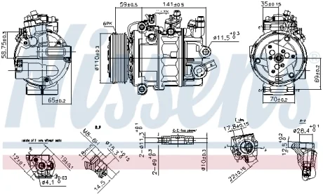 Компресор кондиціонера First Fit NISSENS 890755