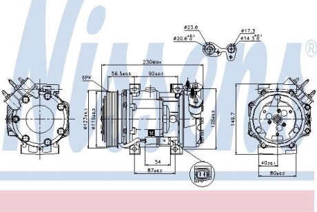 Компресор кондиціонера First Fit NISSENS 89076