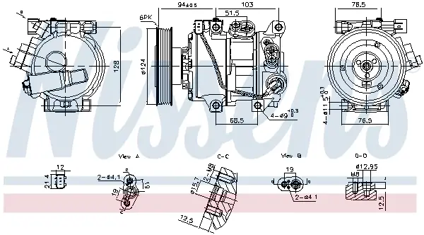 Компресор NISSENS 890896 (фото 1)