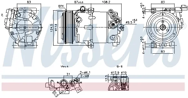 Компресор кондиціонера First Fit NISSENS 890897 (фото 1)
