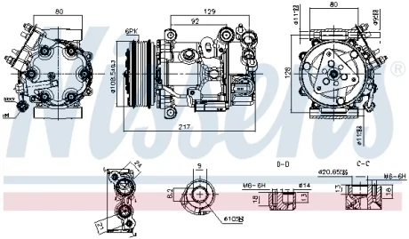 Компресор кондиціонера NISSENS 890979