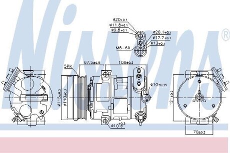 Компресор кондиціонера First Fit NISSENS 89100