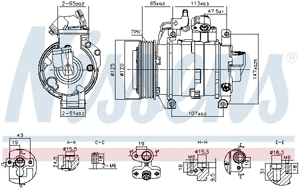 Компресор кондиціонера First Fit NISSENS 891044 (фото 1)