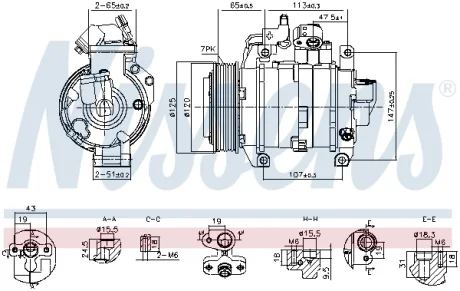 Компресор кондиціонера First Fit NISSENS 891044