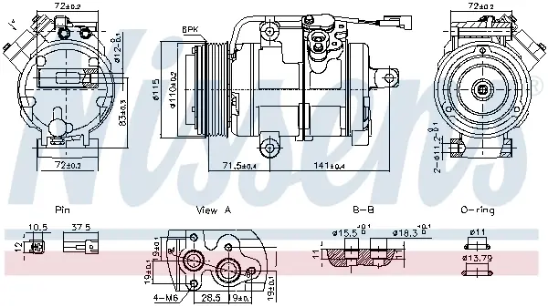 Компресор кондиціонера First Fit NISSENS 891060 (фото 1)