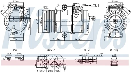 Компресор кондиціонера First Fit NISSENS 891060