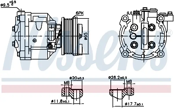 Компресор кондиціонера First Fit NISSENS 891078 (фото 1)