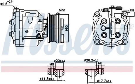 Компресор кондиціонера First Fit NISSENS 891078