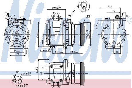 Компресор кондиціонера First Fit NISSENS 89290