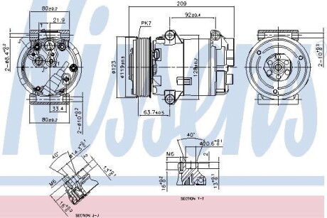 Компрессор кондиционера RENAULT MEGANE (2003) 1.9 DCI NISSENS 89323 (фото 1)