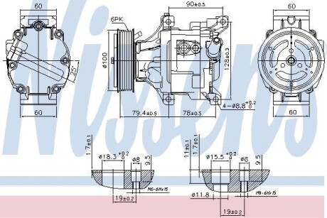 Компресор кондиціонера NISSENS 89324