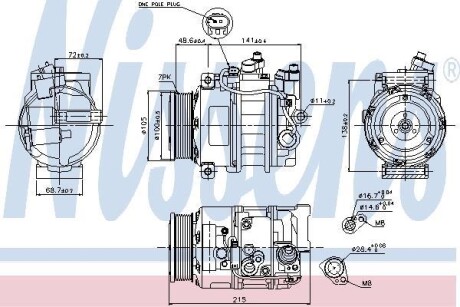 Компресор кондиціонера First Fit NISSENS 89520