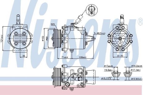 Компресор кондиціонера First Fit NISSENS 89591