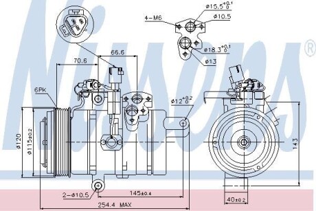 Компресор кондиціонера First Fit NISSENS 89607