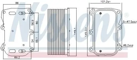 Радіатор оливний NISSENS 90876