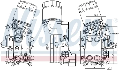 Радіатор оливний NISSENS 91311