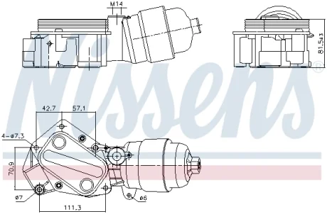 Масляний радіатор NISSENS 91357