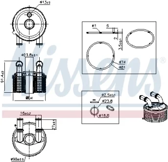 Радіатор оливний NISSENS 91507