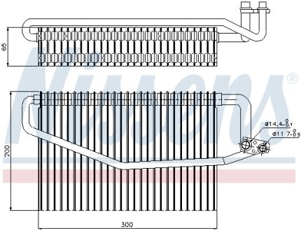 Випарник кондицiонера NISSENS 92173