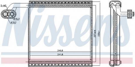 Випаровувач, кондиціонер NISSENS 92340