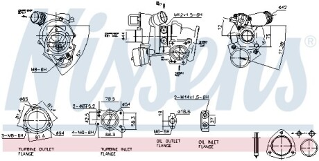 Турбіна PSA 1,6 THP 16V EP6DT/EP6CDT 06- NISSENS 93282