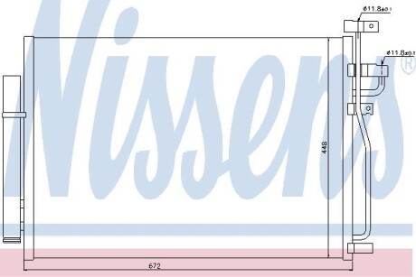 Конденсер кондиціонера NISSENS 940010