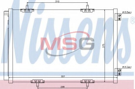 Радіатор кондиціонера NISSENS 940055