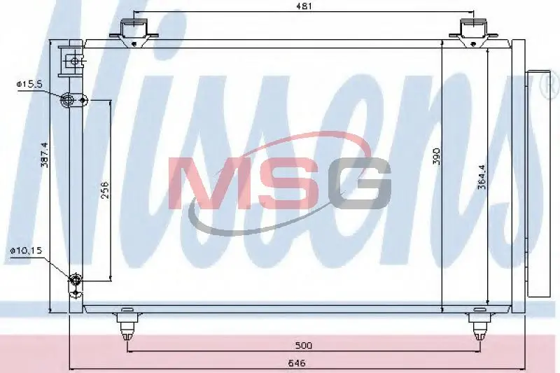 Конденсатор NISSENS 940081 (фото 1)