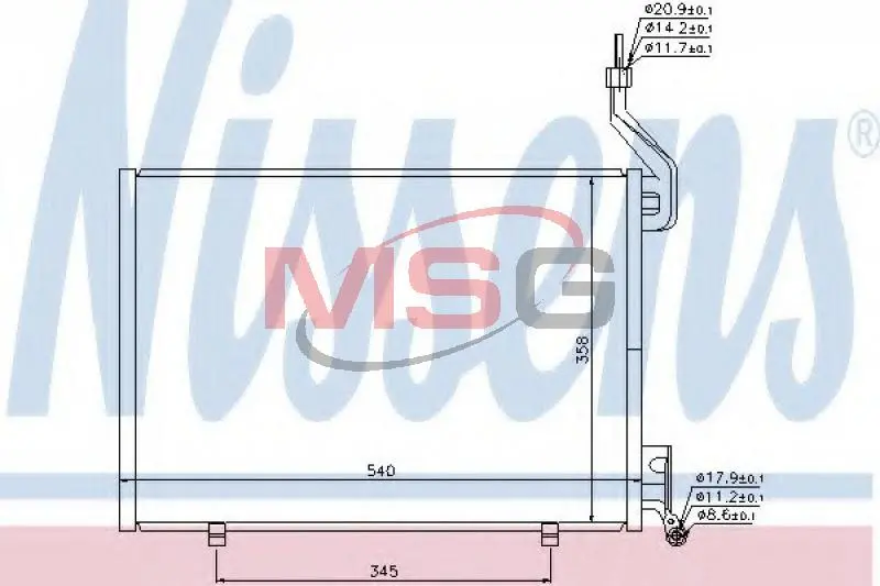 Конденсатор NISSENS 940107 (фото 1)