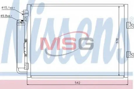 Конденсатор, кондиционер NISSENS 940126