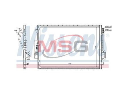 Конденсор кондиционера MERCEDES S-CLASS W 221 (05-) NISSENS 940137