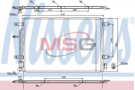 Радіатор кондиціонера NISSENS 940139