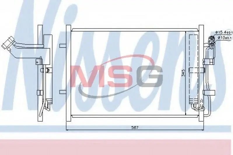 Радіатор кондиціонера First Fit NISSENS 940148 (фото 1)