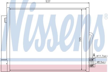 Конденсер кондиціонера NISSENS 940156