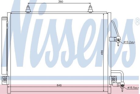 Конденсер кондиціонера NISSENS 940166