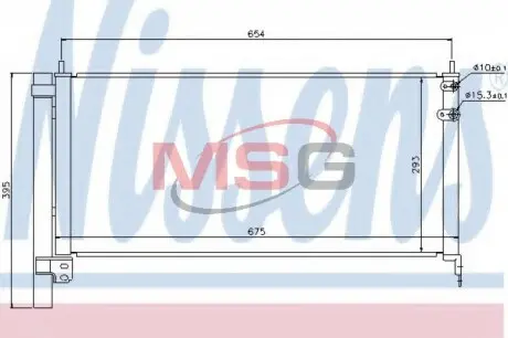 Конденсер кондиціонера NISSENS 940175