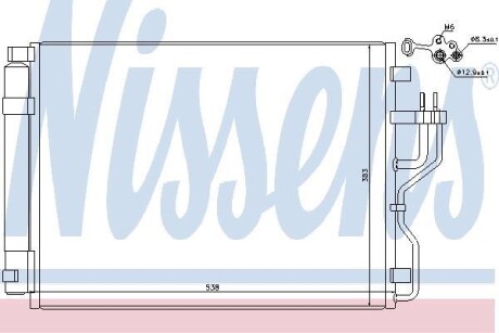 Радиатор кондиционера HYUNDAI ix35 (LM) (09-) NISSENS 940207