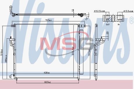 Конденсер кондиціонера NISSENS 940266