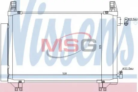 Конденсер кондиціонера NISSENS 940270
