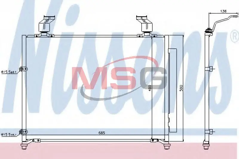 Конденсатор NISSENS 940295 (фото 1)