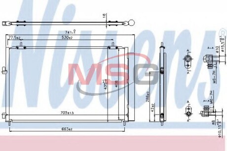 Радиатор кондиционера TOYOTA RAV4 NISSENS 940349